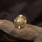 Heritage Circular Filigree Antique Finger Ring With Open Scrollwork Border