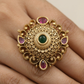 Heritage Circular Filigree Antique Finger Ring With Open Scrollwork Border