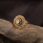 Luxury Oval Centre Antique Finger Ring With Sculpted Spiral Detailing