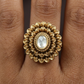 Majestic Antique Finger Ring showcasing Ornamental Circular Borders
