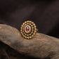 Majestic Antique Finger Ring showcasing Ornamental Circular Borders