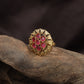 Premium Antique Finger Ring showcasing Circular Gemstone Framework