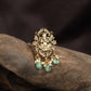Designer Antique Finger Ring with Ganesha Crown Detailing