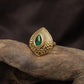 Bridal Antique Finger Ring with Structured Ornamental Composition