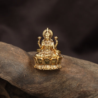 Grand Antique Finger Ring framed by Lakshmi Embossed Borders