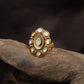 Classic Multi Oval Antique Finger Ring With Ornamental Work
