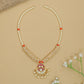 Traditional Pearl Beads Chain with Floral Pendant Layout and Drops