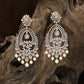 Luxury Cutwork Hanging with Cascading Pearl Danglers
