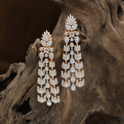 Classic Drape Hanging with Cascading Drop Sections and Openwork