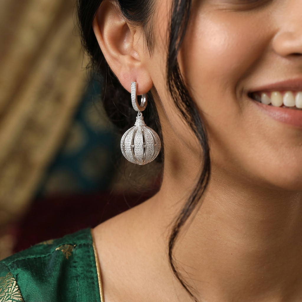 Classic Dome Jumka with Layered Ribbed Openwork Design