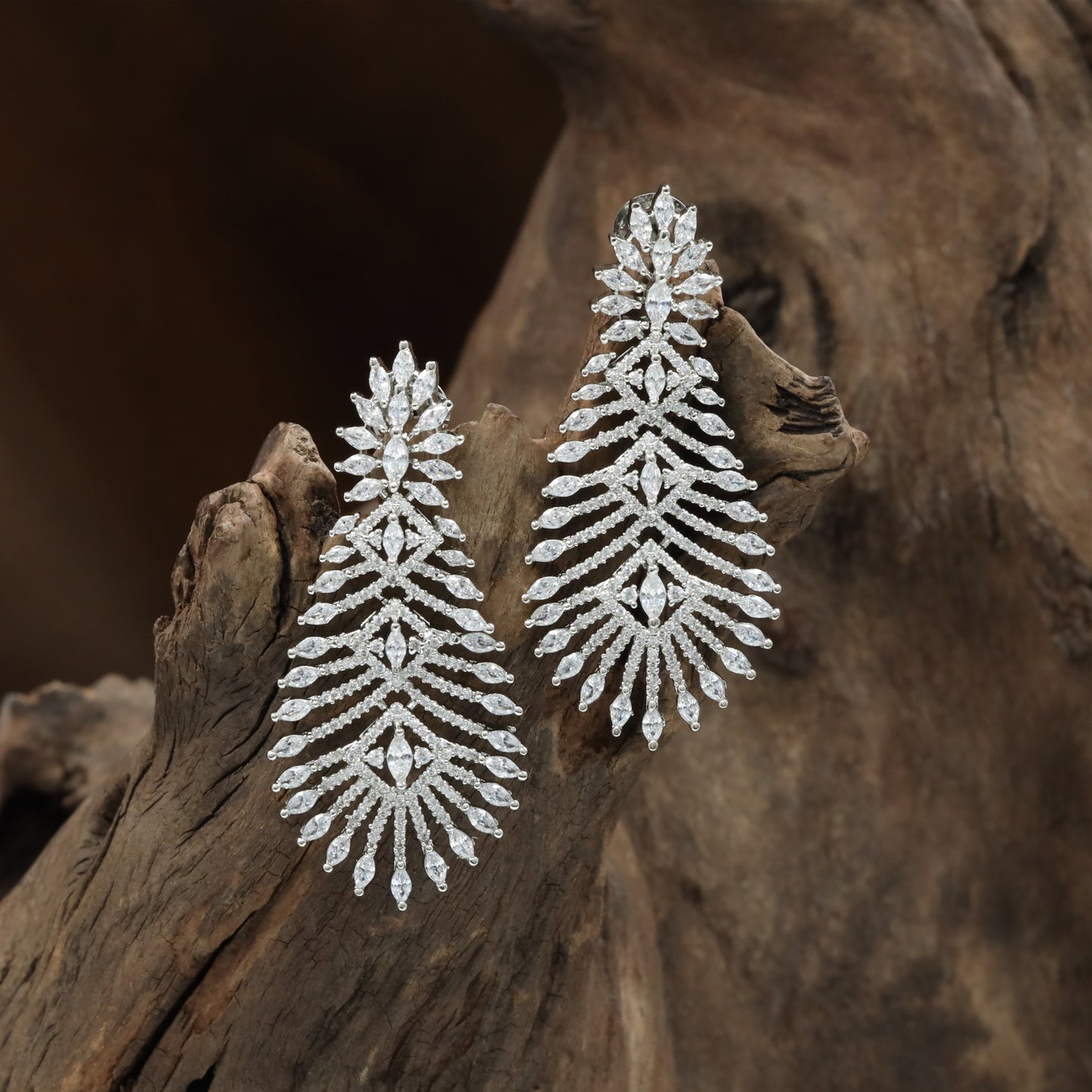 Grandiose Branch Hanging with Cascading Marquise Drop Arrangement