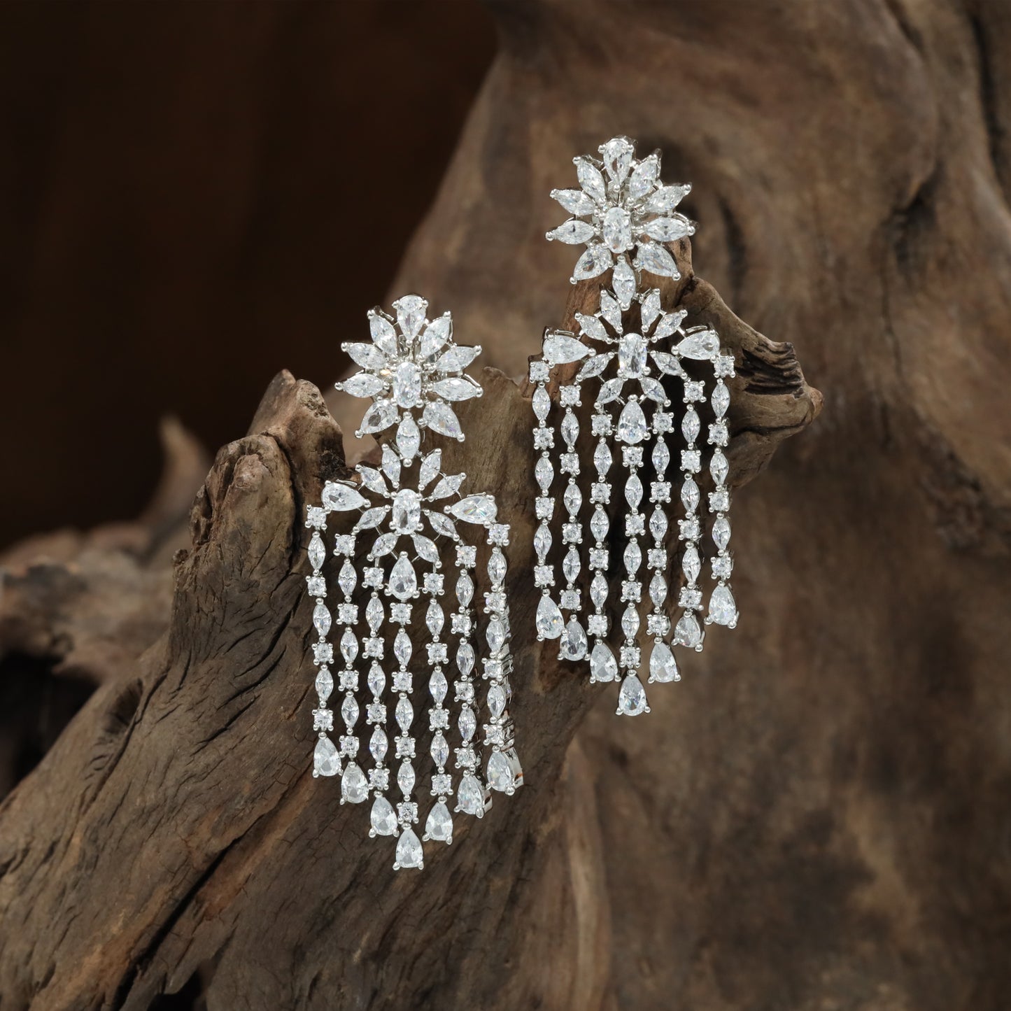 Flourish Dangle Hanging with Decorative Floral Drop Rows