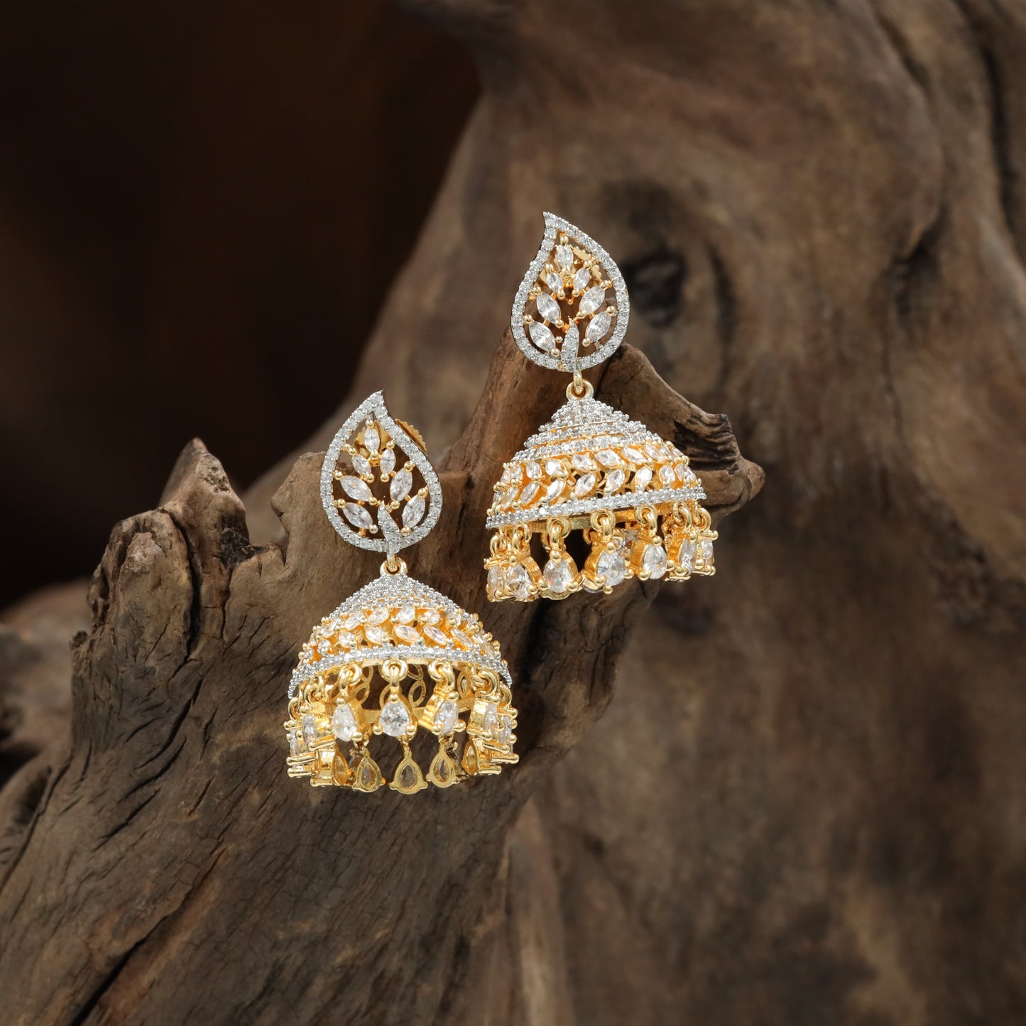 Bellacrown GJ Jumka with Hanging Drop Border Styling