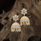 Floral Cluster GJ Jumka with Hanging Pear Fringe