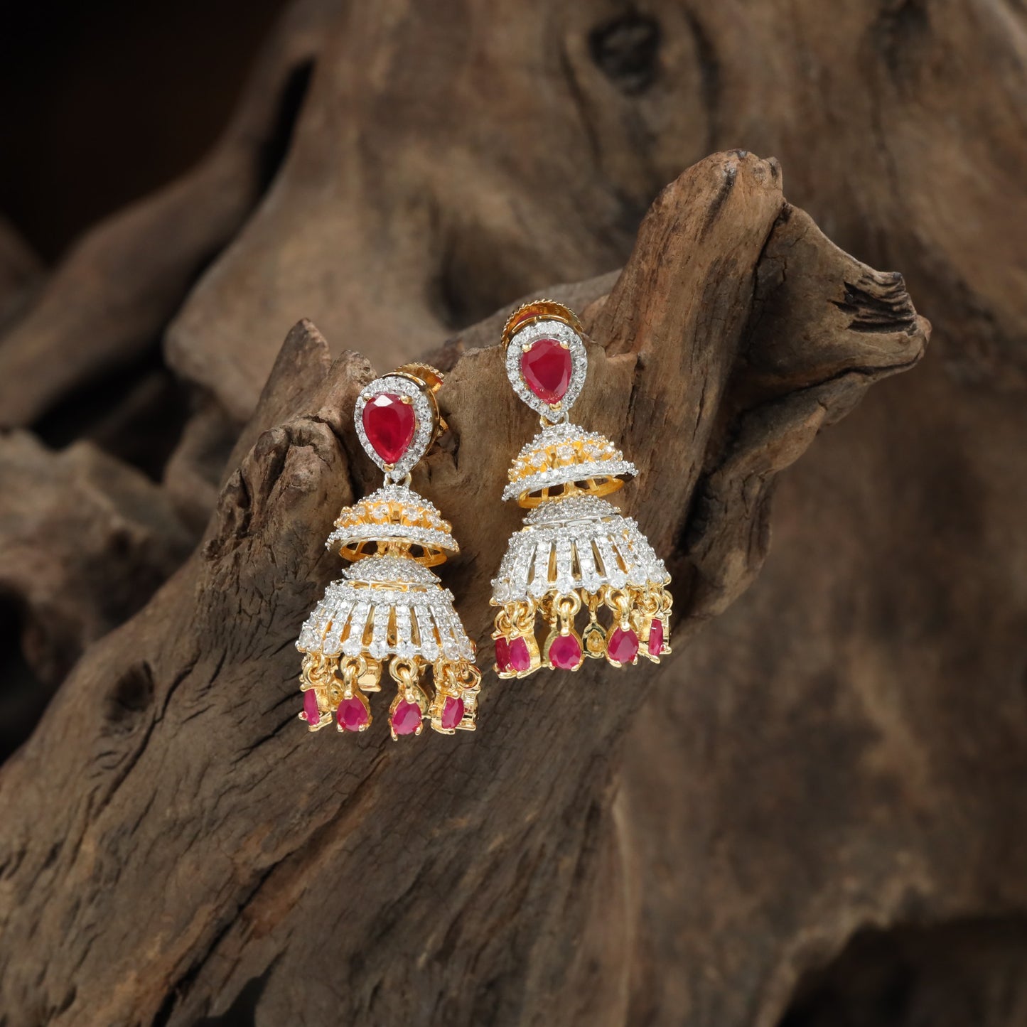 Premium Open Panel GJ Jumka with Curved Fringe Layout