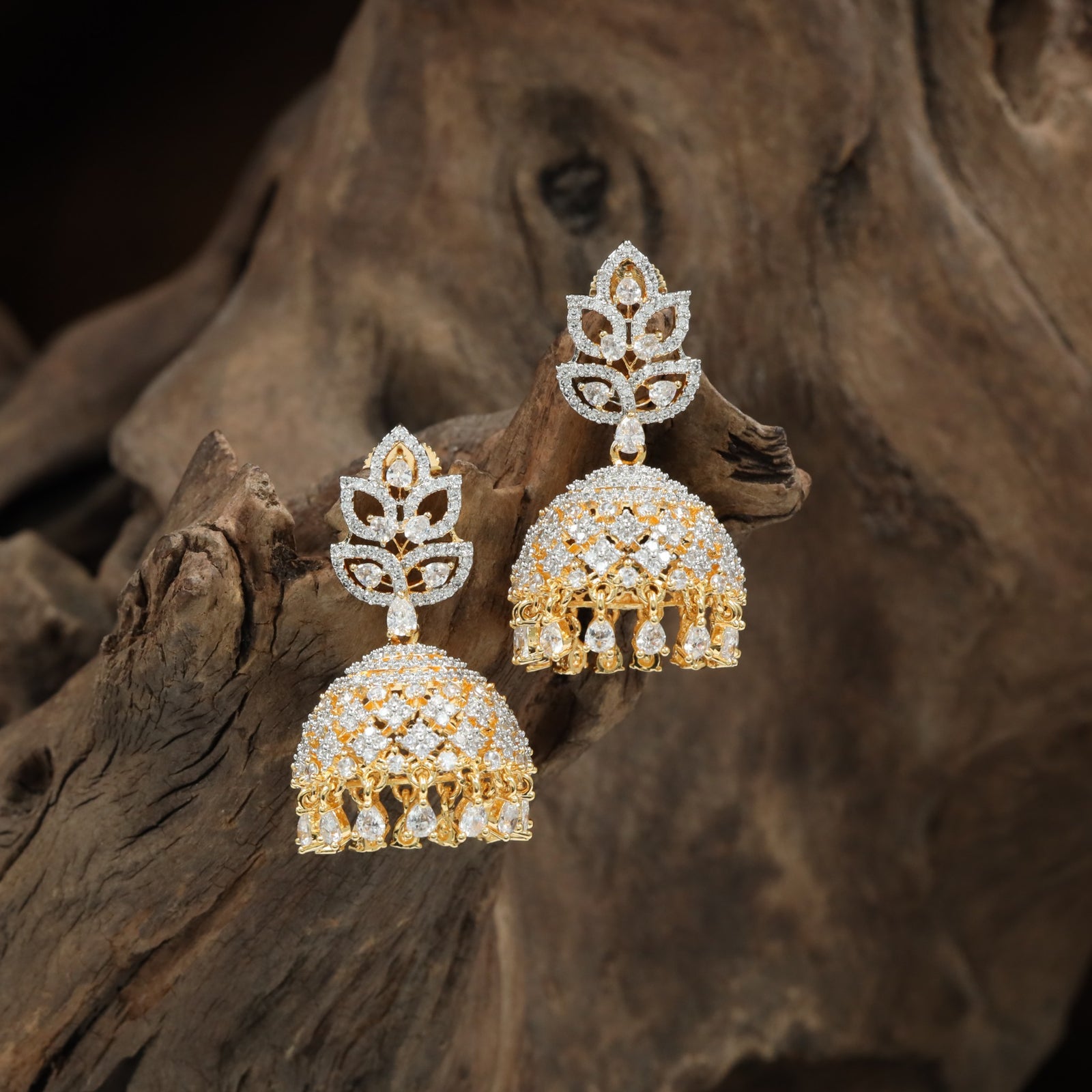 Designer Petal Cluster GJ Jumka with Structured Lower Border
