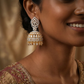 Crowned lattice Gj Jumka with hanging drop styling