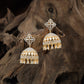 Pleated lattice Gj Jumka with suspended crystal detailing
