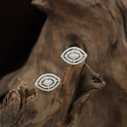 Blossom eye Stud with double border detailing