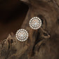 Petal Ring Stud with Structured Border Detailing