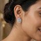 Framed Bloom Stud with Decorative Marquise Detailing