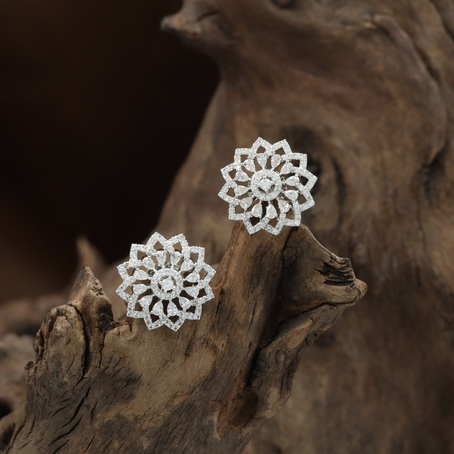 Luminous Blossom Stud with Raised Centre Styling