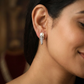 Decorative Crown Stud with Raised Pearl Placement