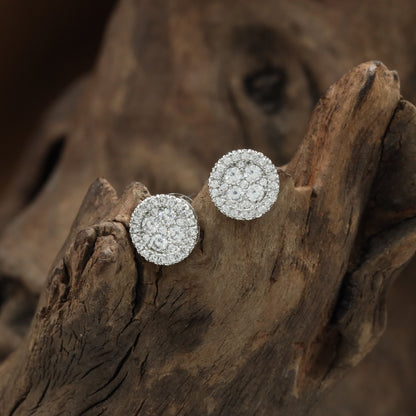 Granulated Round Stud with Decorative Texture Styling