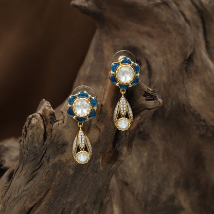 Royal Floral Kundan Hanging with Hanging Pear Arrangement