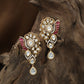Butterfly Wing Kundan Hanging with Pearl Drop Detailing