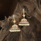 Decorative Pearl Jumka with Structured Dome Styling