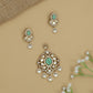 Royal Bloom Pendant Set featuring Raised Halo Placement and Border Styling