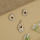 Artisan Drop Kundan Pendant Set with Marquise Border Arrangement and Coordinated Studs