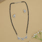Classic Floral Curve Mangalsutra with Triple Pendant Structure
