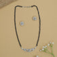 Artisan Border Mangalsutra with Curved Hanging Arrangement