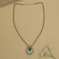 Royal Drop Kundan Mangalsutra with Floral Border Pendant