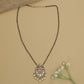 Royal Drop Kundan Mangalsutra with Floral Border Pendant