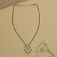 Royal Drop Kundan Mangalsutra with Floral Border Pendant