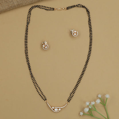Mirage Gold Polish Mangalsutra with Compact Center Structure