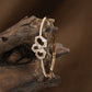 Angular Link Kada with Hexagon Frame Arrangement and Border Detailing