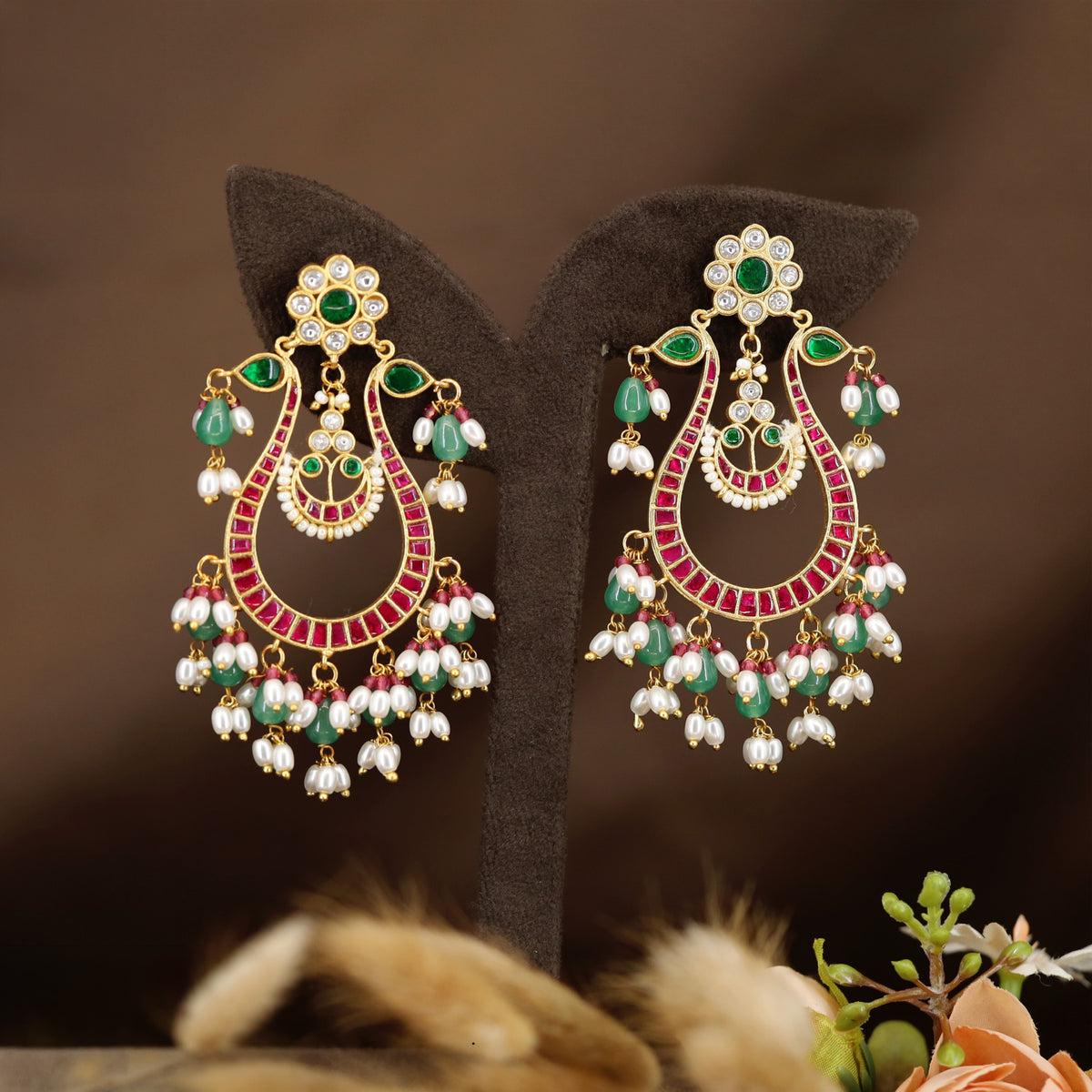 Antique Floral Hangings With Openwork Details