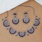 Artistic Floral Arrangement Necklace Set with Ornamental Side Connectors