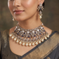 Victorian Choker with Pear Drop Fringe and Openwork Design