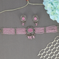 Beaded Choker with Oval Center Design