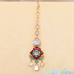 Refined Traditional Maang Tikka with Multi-Stone Detailing