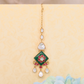 Refined Traditional Maang Tikka with Multi-Stone Detailing