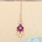 Refined Traditional Maang Tikka with Multi-Stone Detailing