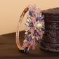 Graceful Botanical Pattern Kada with Pearl Highlight Design