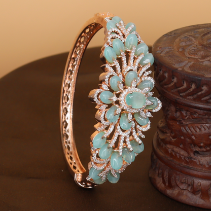 Refined Botanical Style Kada with Statement Floral Arrangement
