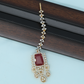 Elegant Floral Tikka with Structured Chain